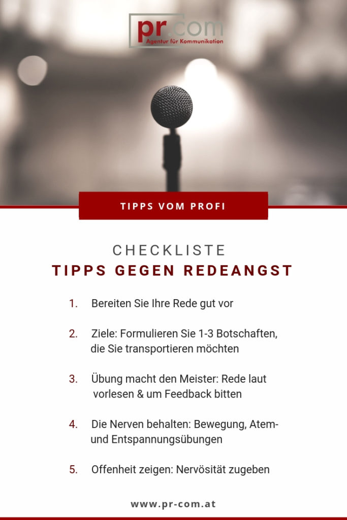 Checkliste Redeangst