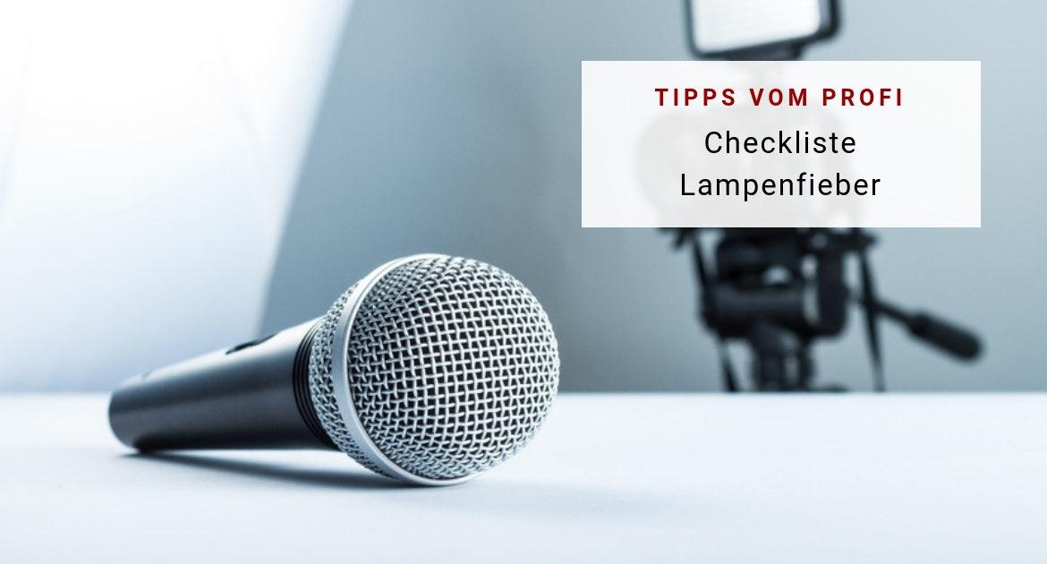 Checkliste Lampenfieber