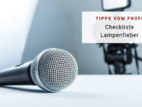 Checkliste Lampenfieber